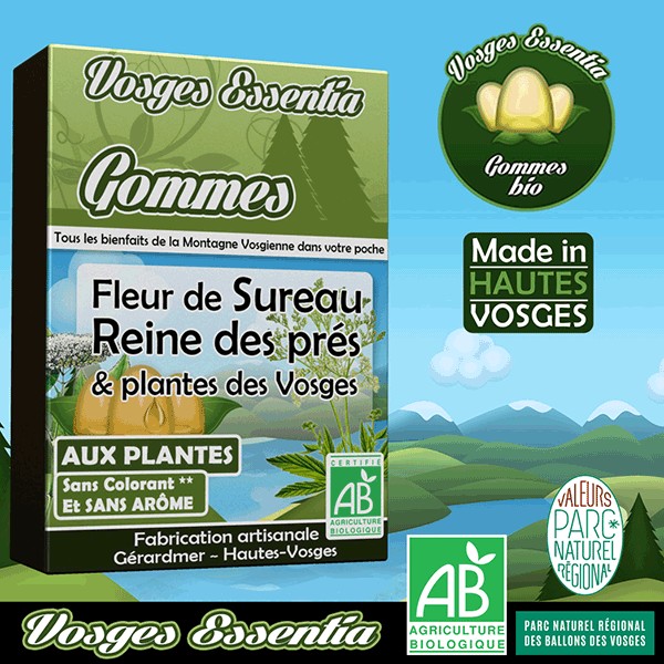 Gommes Bio Aux Plantes Fleur De Sureau Reine Des Pres Des Vosges