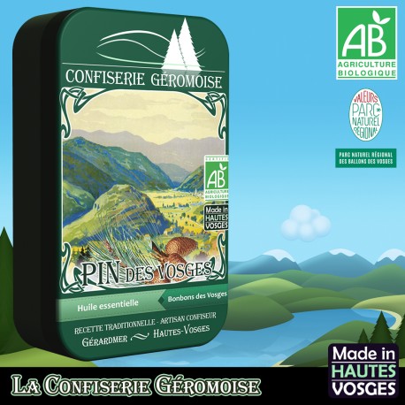 Bonbons des vosges au pin (huile essentielle biologique)